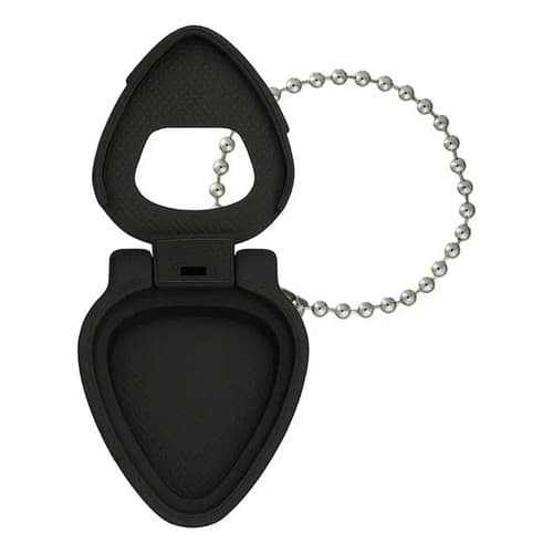 Chaveiro Porta Palhetas De Guitarra Violão Acessório Funcional na cor Preto