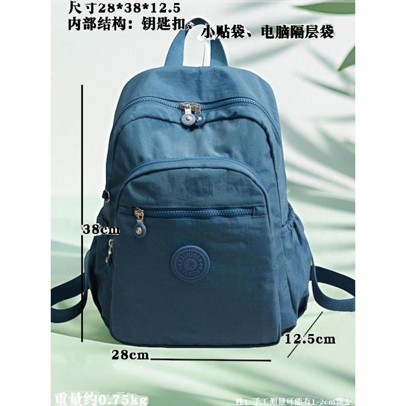 2026 pequena mochila feminina à prova dwaterproof água náilon pano saco leve confortável mochila Casual Commuter 47cm co