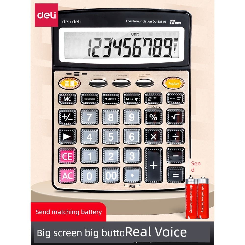 calculadora cientifica ♙Calculadora poderosa Calculadora de tela grande para escritório Voz genuína Computador para uso