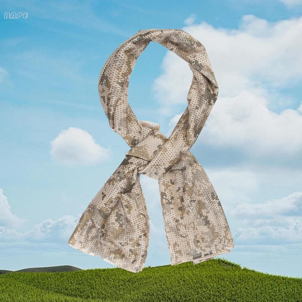 Lenço De Pescoço Woodland Camo – Secagem Rápida À Prova De Vento Para Montanhismo Esportivo Ao Ar Livre