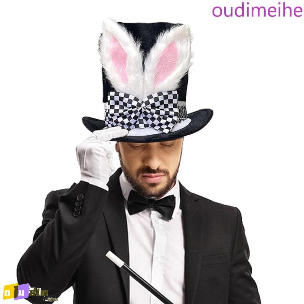 OUDIMEIHE Adereços De Cosplay De Coelhinho Da Páscoa , Chapéu De Orelha De Coelho De Festa Realista , Veludo Casual Engr