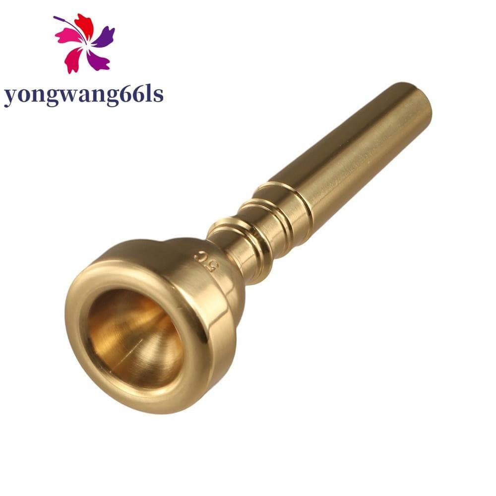 Bocal De Trompete YONGWANG , Boca De Corneta Profissional 3C/5C/7C , Latão Prateado Dourado Para Iniciantes