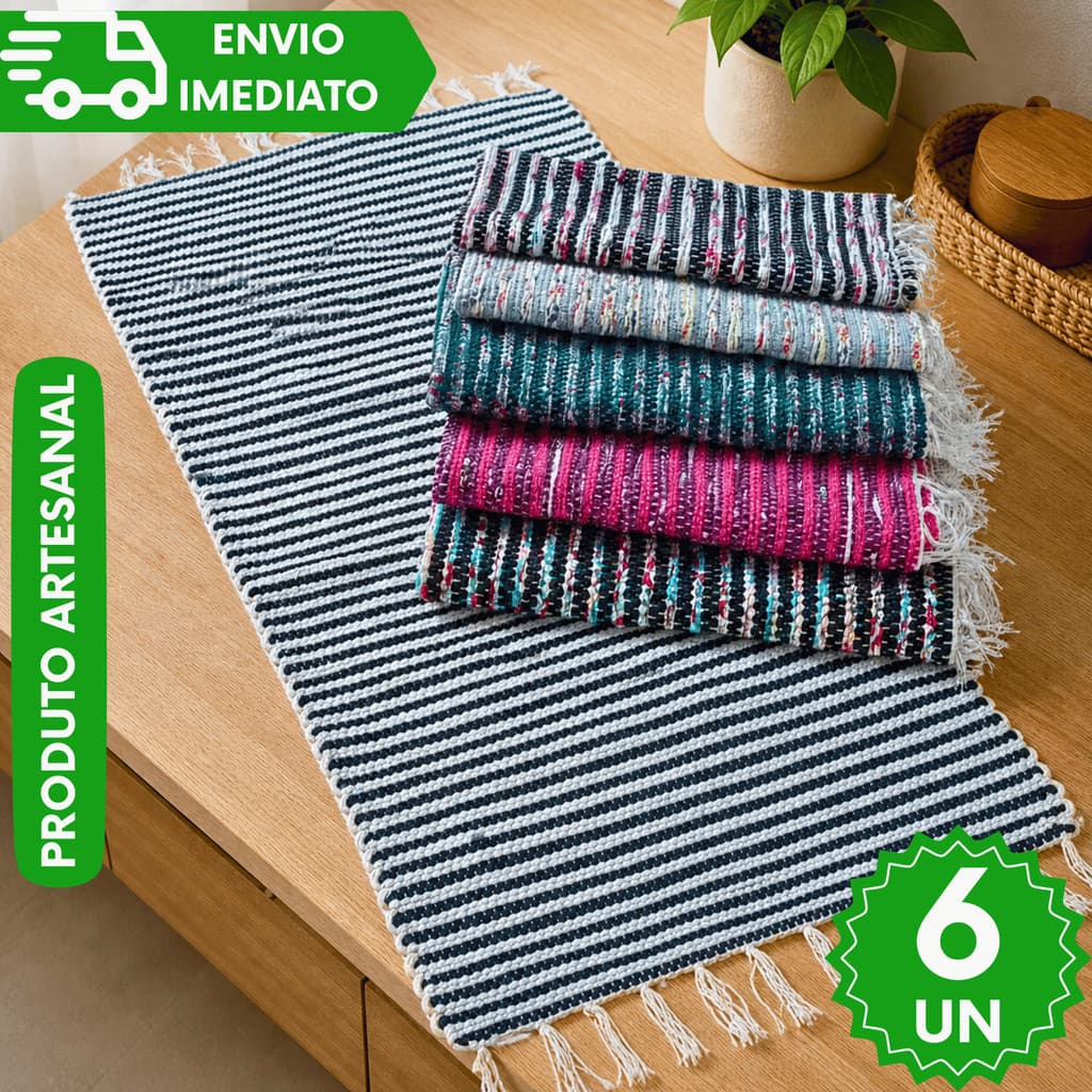 TAPETES PREMIUM QUARTO, SALA E BANHEIRO - 6/4/2 CONJUNTO