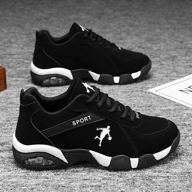 Preto alemão sapatos de treinamento sapatos masculinos 2026 novo estilo esportes masculinos tênis de corrida Casual All-
