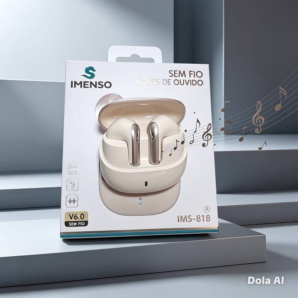Fone Bluetooth V6.0 TWS In-Ear Bateria de Longa Duração IMENSO!