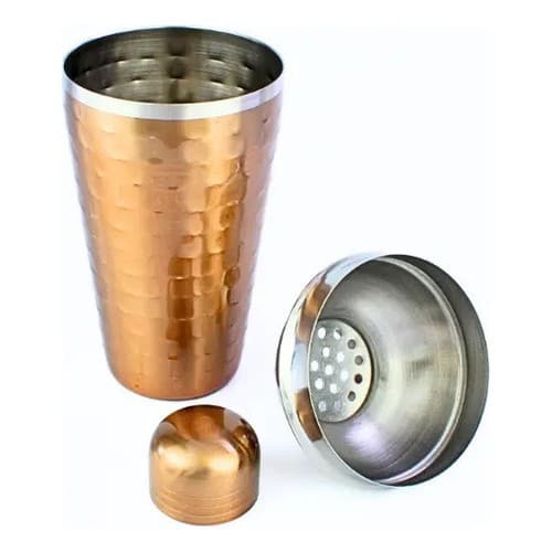Coqueteleira 500ml Em Aco Inox Para Drinks Batida Caipirinha Cobre
