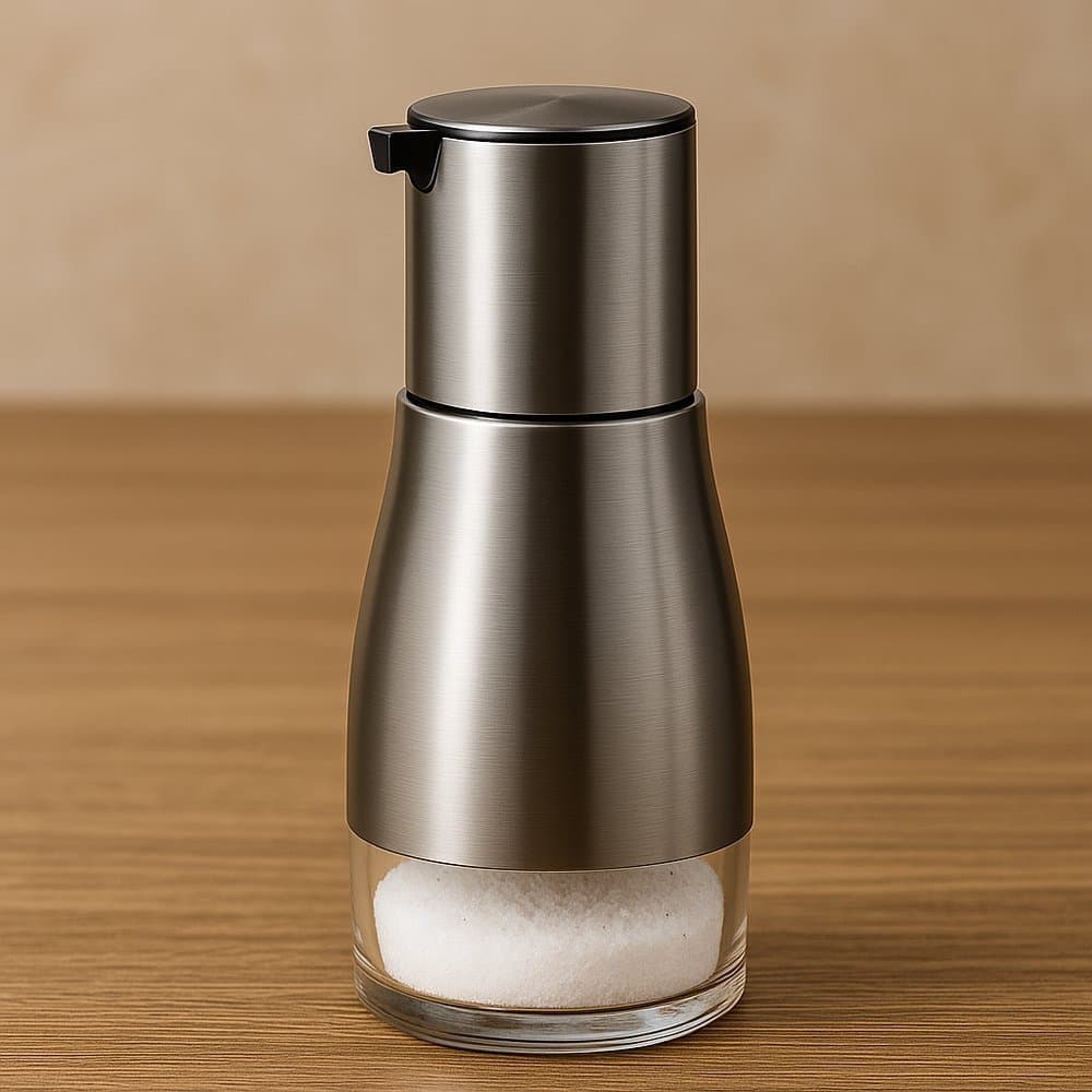 Porta Temperos Vidro 320ml Inox Frasco Transparente Tampa Dosadora Organizador Bancada Cozinha