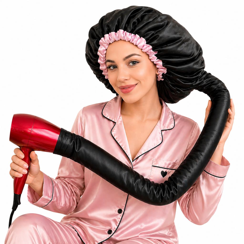 Kit 50 Touca Difusora Toca Difusora de Cetim Secadora seca cabelo com Regulador