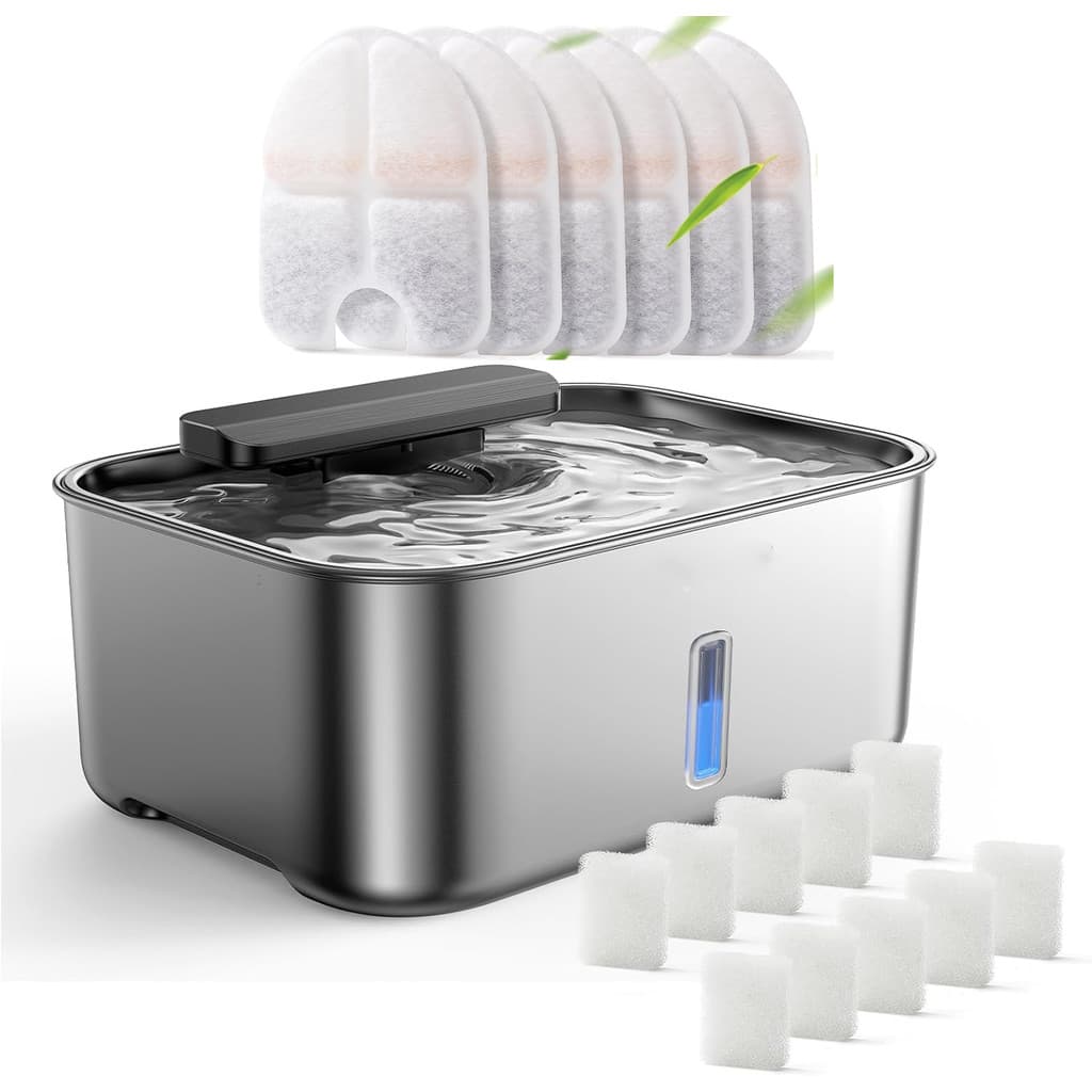 NEWPET Filtros de 12L Bebedouro Fonte Gato Cão Com Filtragem E Purificação-6 Unidades