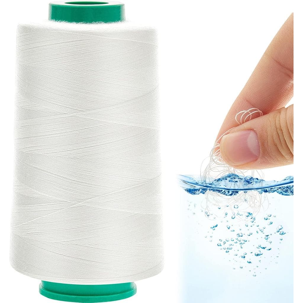 Fio Solúvel em Água Amylove 3000 Metros, Linha de Costura Solúvel em Água, Carretel de Fio para Balões, Cordão Branco Di