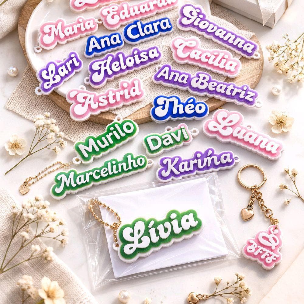 Chaveiro nome ou logo  personalizado