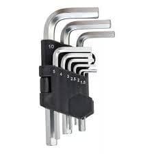 Kit Chave Allen 9 Peças -  1,5mm A 10mm