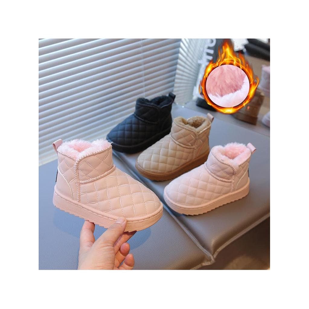 Meninas botas de neve inverno novo estilo quente crianças neve algodão pele um médio grande crianças sapatos algodão for