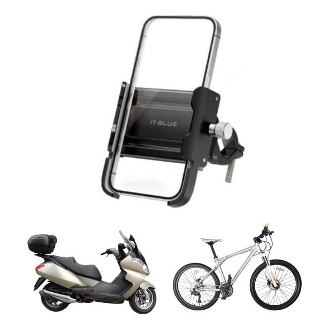 Suporte Celular P/ Moto E Bicicleta Em Alumínio 6 Polegada