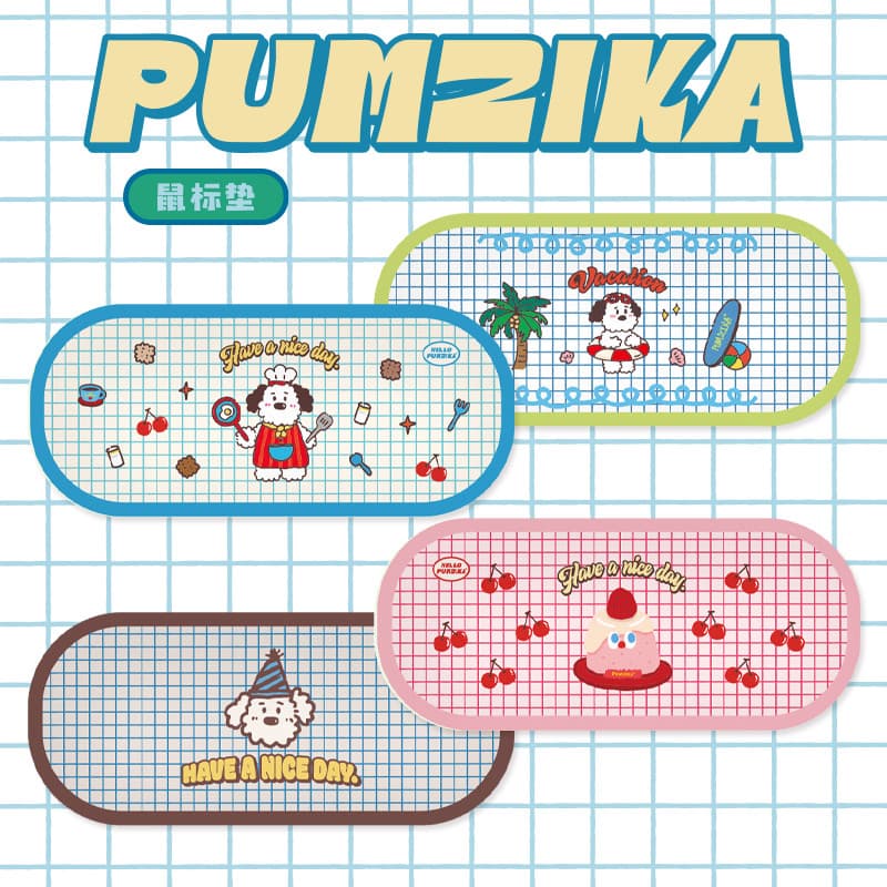 Pumzika Original xadrez cão bonito Mouse pad em forma especial dos desenhos animados pano impresso costura almofada de m