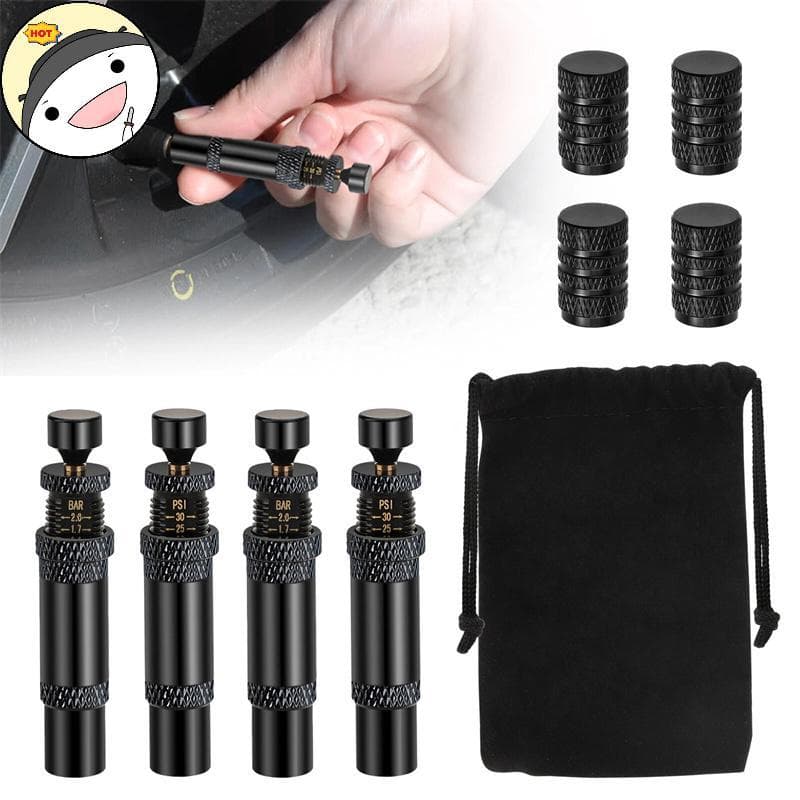 Conjunto De 4 Deflatores Automáticos De Pneus Maud , Pressão Ajustável , Adequado Para Veículos Offroad , Uso De Motocic
