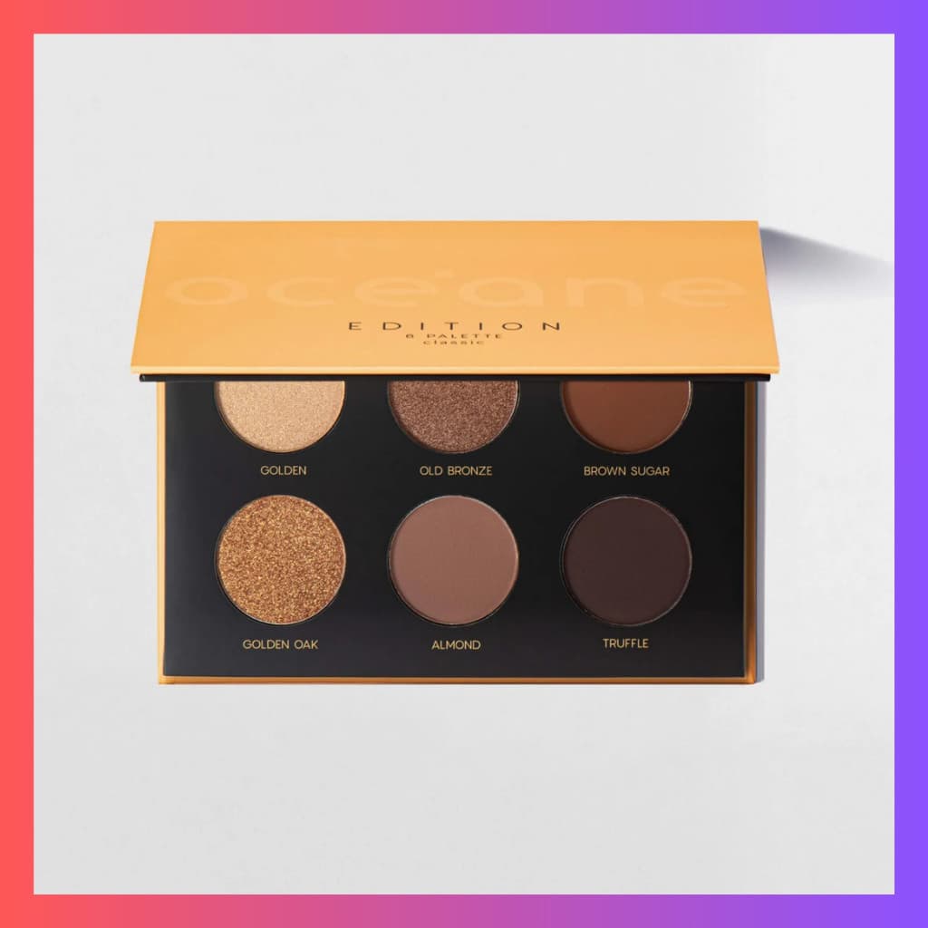 Paleta de Sombras Tons Terrosos 6 Eyeshadow Palette Classic Océane Edition 7,8g