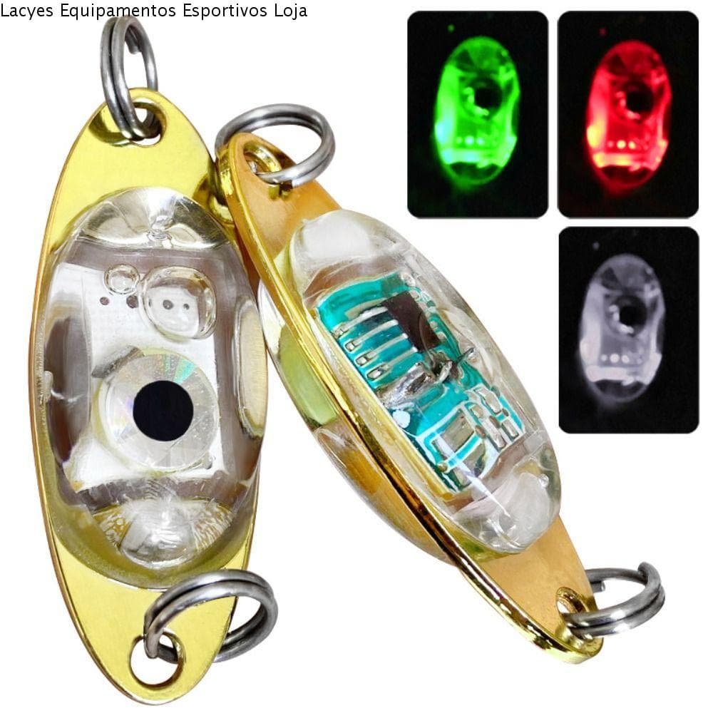 Lanterna Em Formato De Olho De Gota Profunda LACYES , Luz Subaquática De Isca De Peixe À Prova D'água , LED