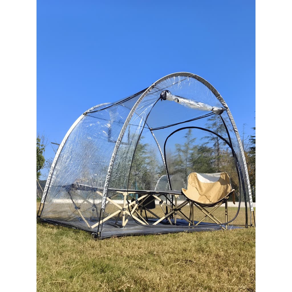 Tenda de bolha transparente Extra larga, barraca de natação de inverno, barraca de secagem solar, barraca transparente p