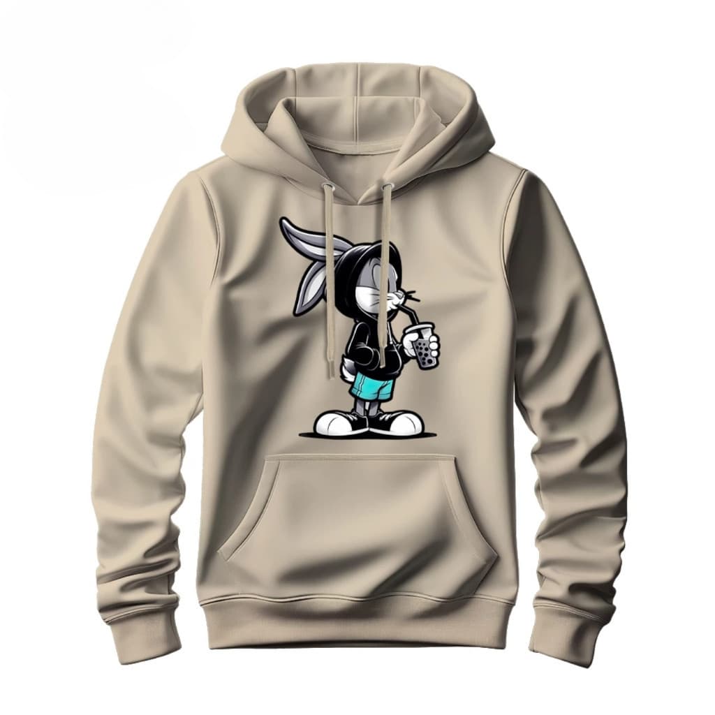 Moletom Canguru Masculino Vibes Pernalonga Style Streetwear Blusa de Frio Premium Inverno