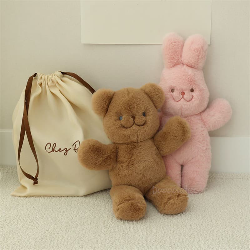 Ins coreano infantil crianças reconfortante boneca bebê dormindo abraço brinquedo de pelúcia boneca urso de pelúcia coel