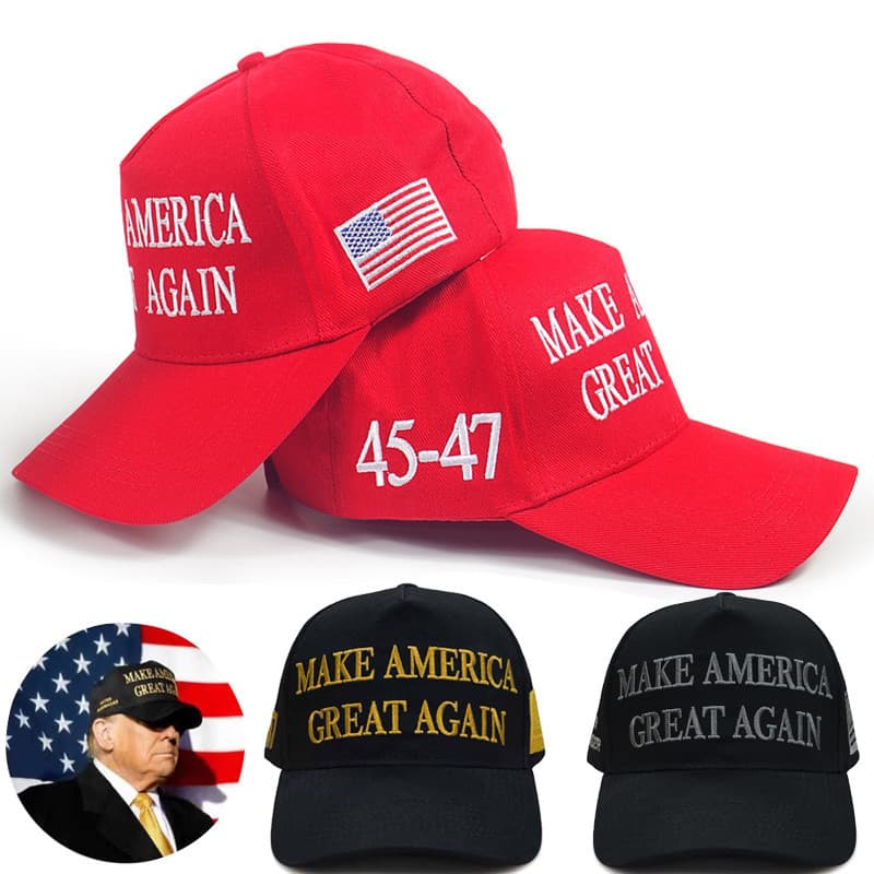 Novo Boné Donald Trump 2024 Eua 45-47 Presidente Chapéu Mercadoria Fazer América Grande Novamente Bonés De Beisebol Maga