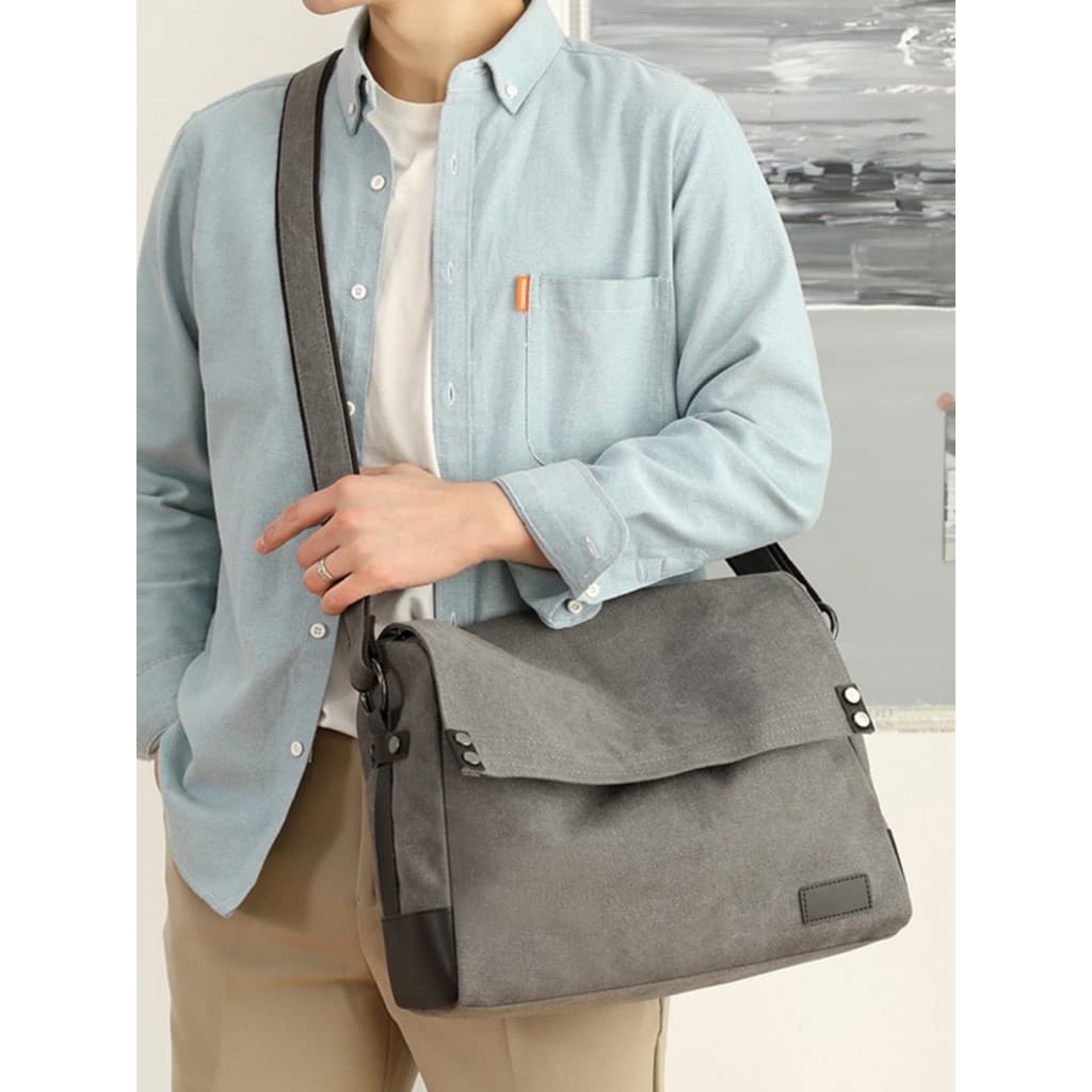Bolsa geral masculina de lona Diagonal, bolsa de trabalho masculina, resistente ao desgaste, retrô, prática, grande, bol