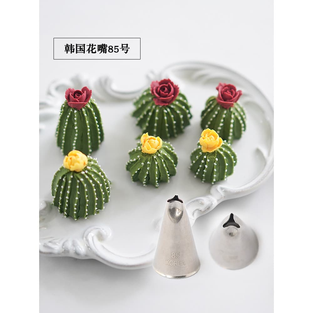 Bocal de decoração estilo coreano importado da Coreia do Sul No. Bocal Triangular de cacto 85 para decoração de coziment