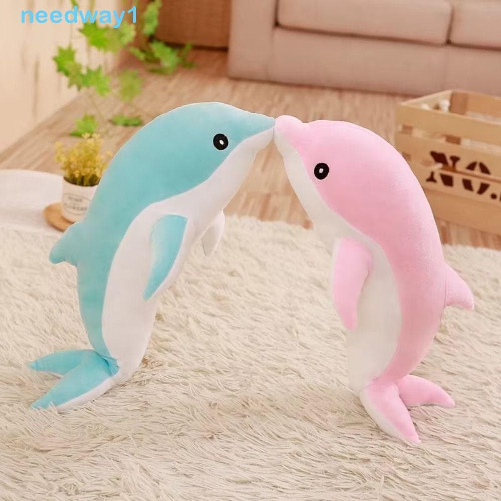 NEEDWAY Golfinho Brinquedos De Pelúcia , Bonito Brinquedo Do Da Vida Marinha , 30cm Macio Adorável Sofá Travesseiro Cria