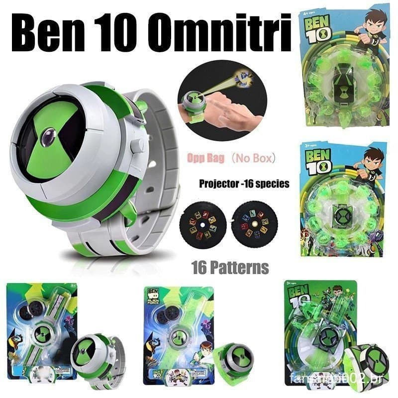 Relógio de Pulso Universal Estilo Ben 10 Acessível Modelo Multifuncional