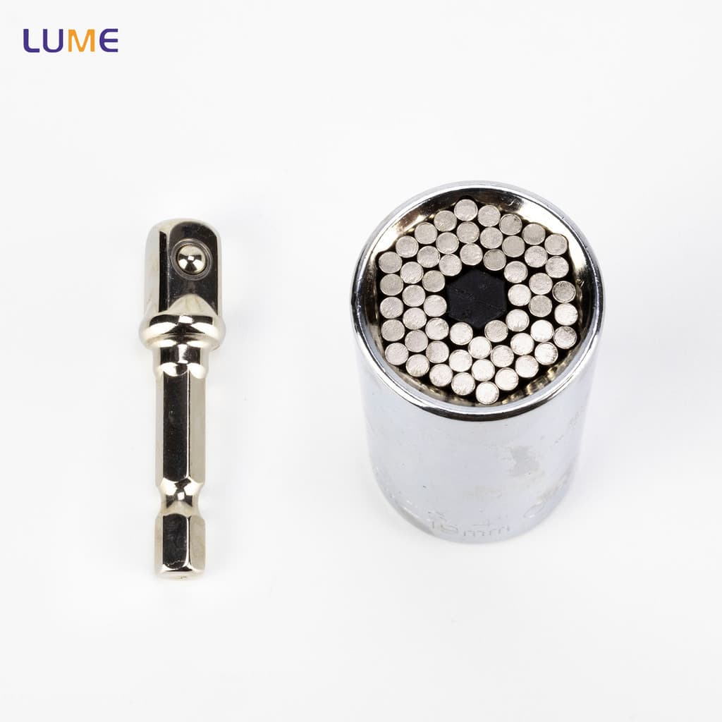 Chave Universal 7-19mm com Catraca Rápida para Furadeira Uso Fácil Multifuncional
