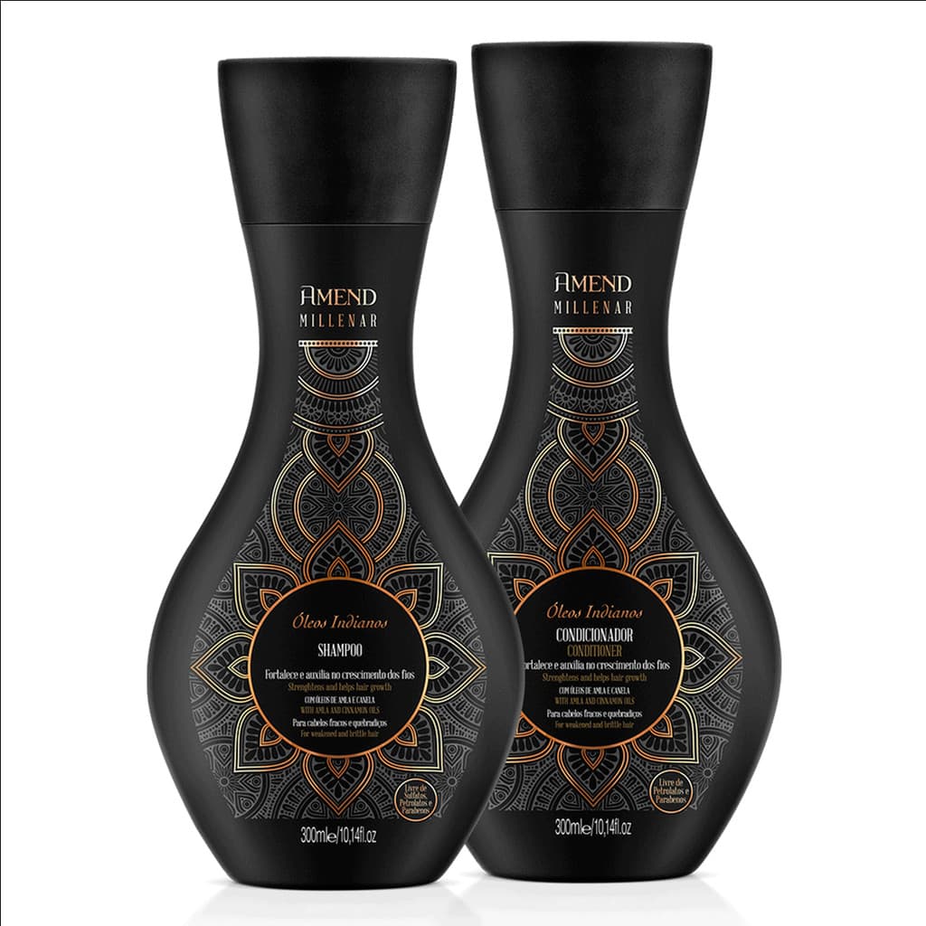 Kit com 2 produtos - Shampoo E Condicionador Amend Millenar Óleos Indianos