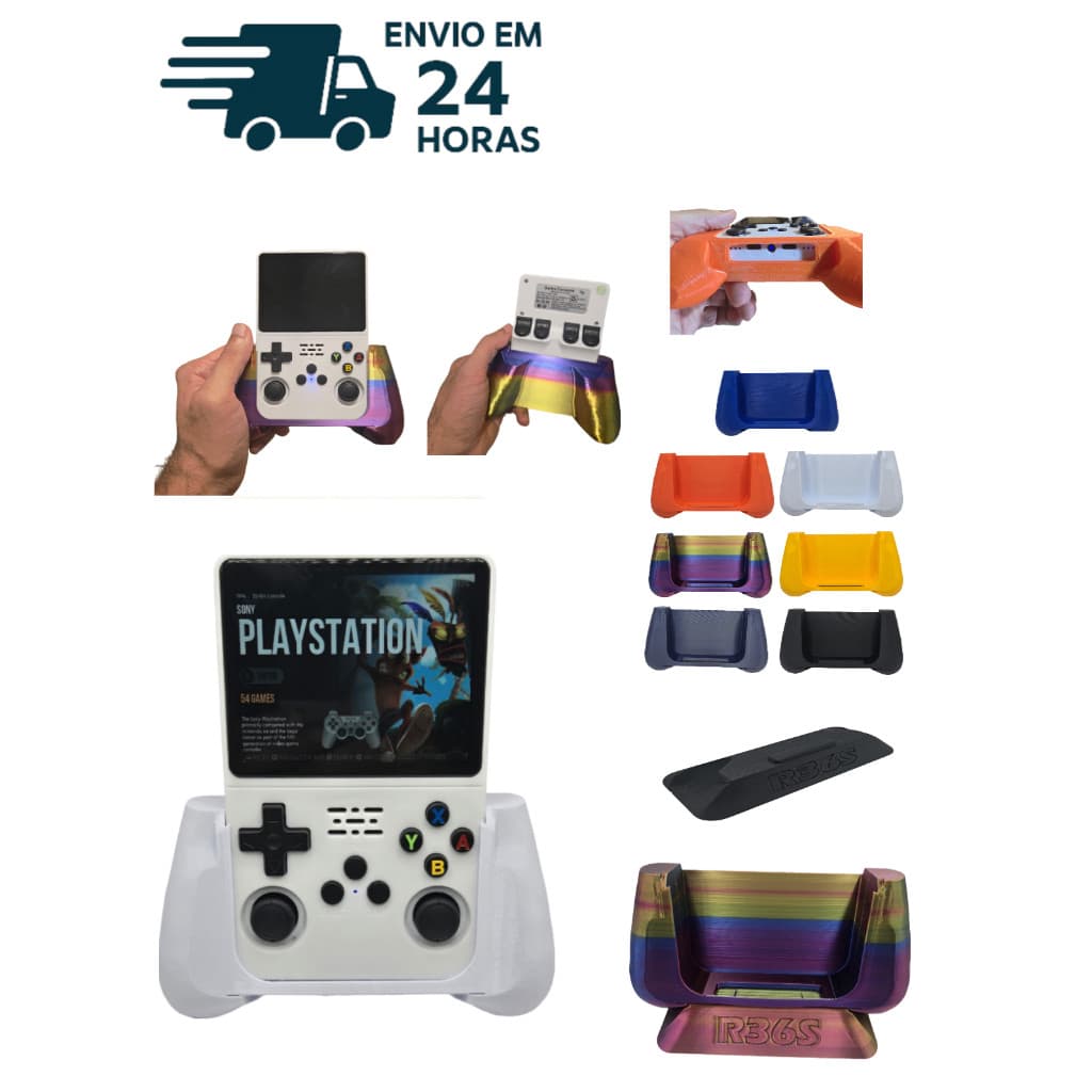 Grip R36S Ergonômico com Base de Mão Suporte Antiderrapante Conforto para Jogos