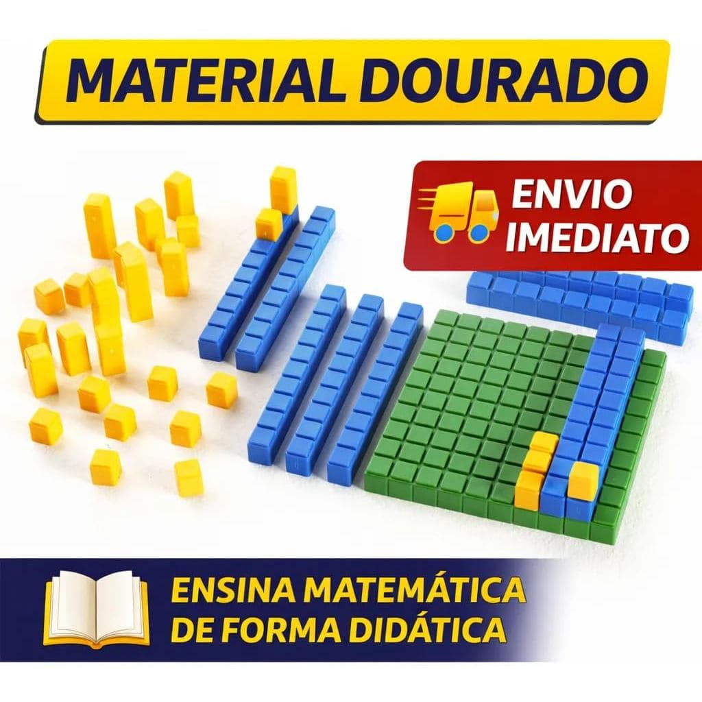 Material Dourado Em Plástico Encaixável Click Com 77 Peças MMP