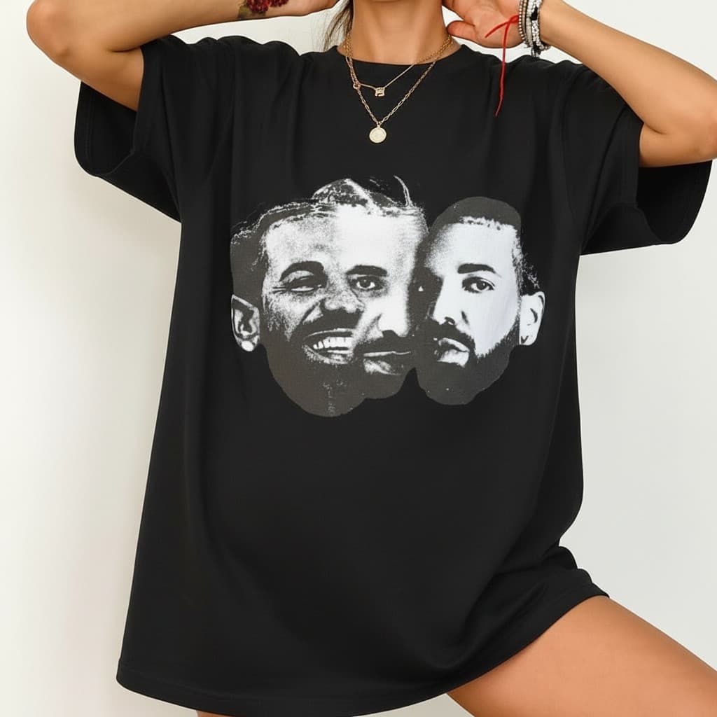「BR.Moonlight」Camiseta Unissex Drake Banda Rap Estampa Gráfica Rara Confortável Linda Moderna Tendência