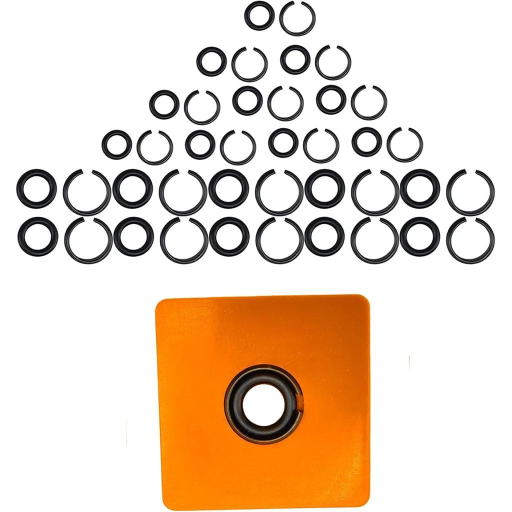 (10+10 Conjuntos) Anéis de Retenção para Chave de Impacto de 1/2" e 3/8" com O-ring, Compatível com Chave de Impacto Elé