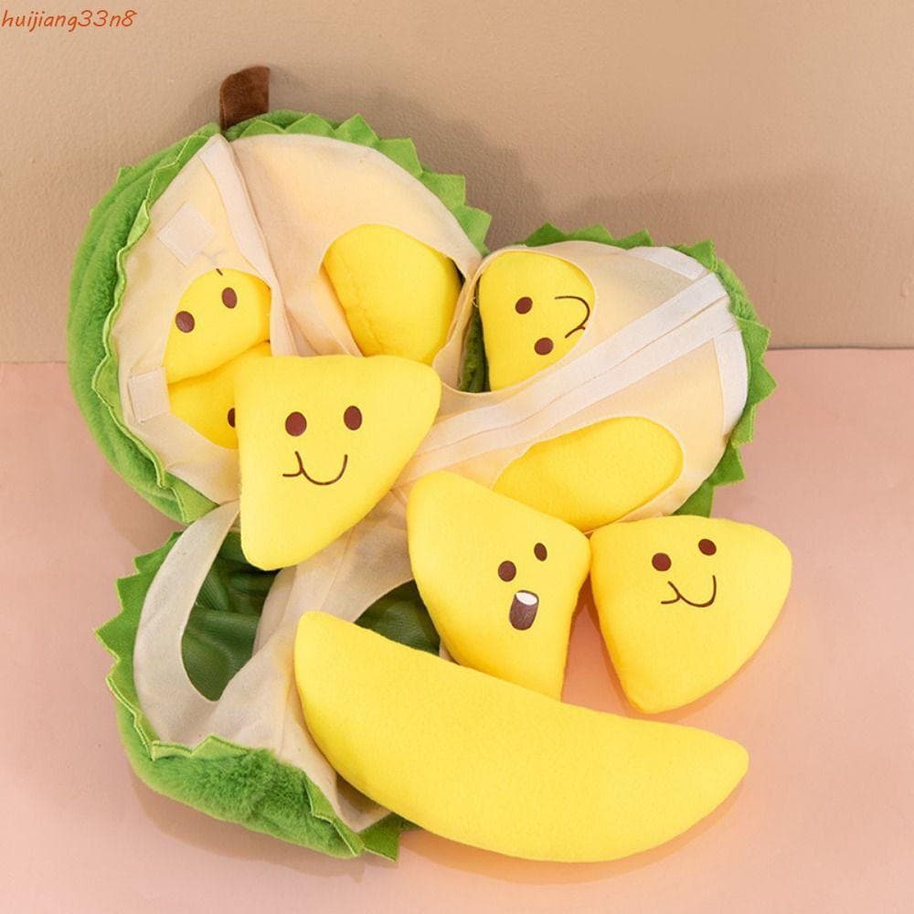 Travesseiro De Pelúcia HUIJIANG Fruit Durian , Apaziguar Brinquedo Removível Macio , Desenho Animado