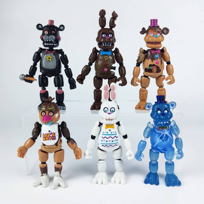 Action Figuras Brinquedo Five Nights Urso Freddy Bonnie Foxy Modelo Bonecos