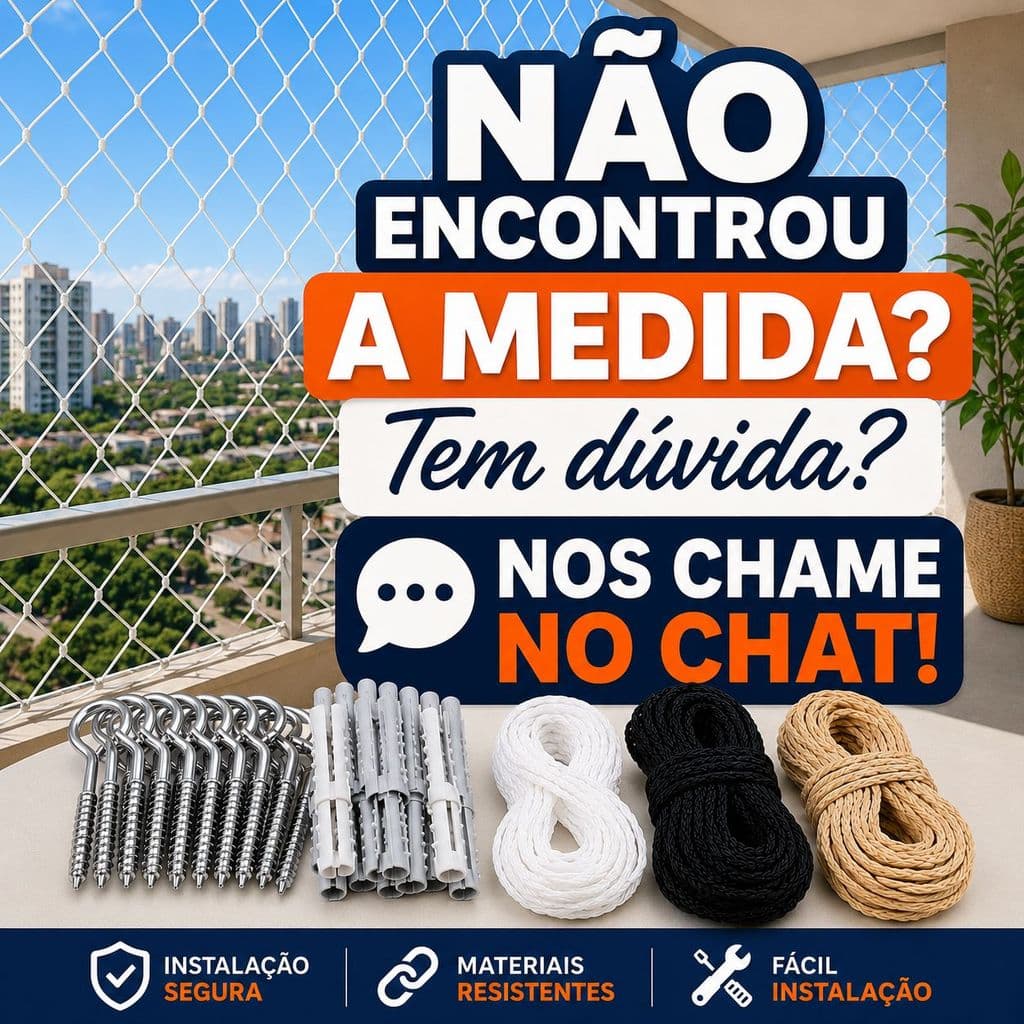 Rede de Proteção Resistente 10x1,20 Janela Sacada Gatos Crianças