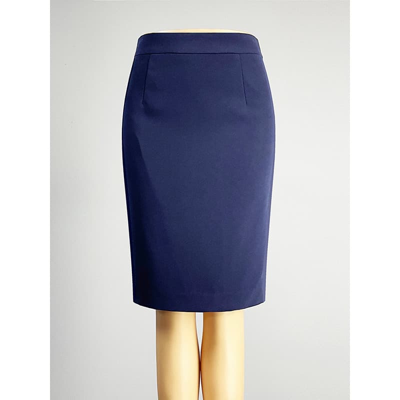Marca profissional Wear azul marinho saia Hip saia feminina 2025 cintura alta magro saia curta um passo saia reta