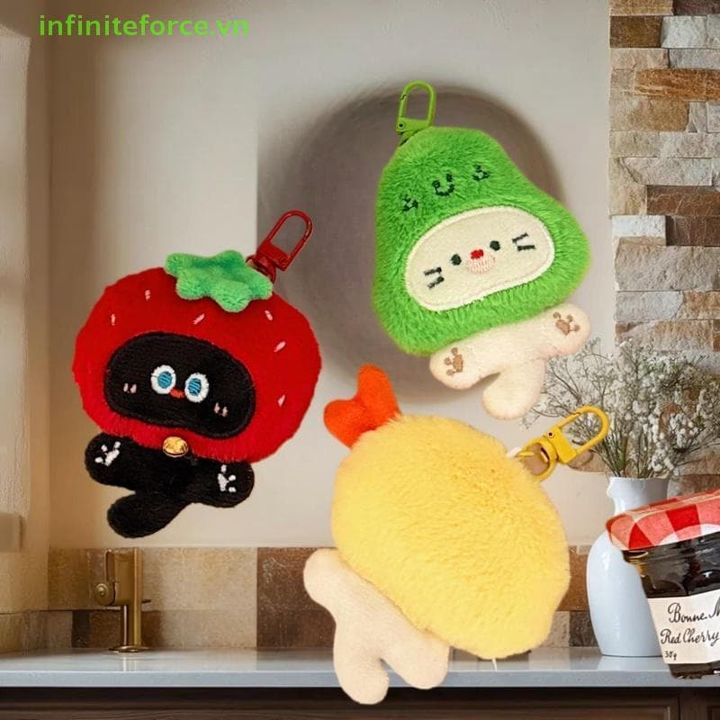 INVN Bonito Capacete De Pelúcia Gatinho Cachorro Pingente Chaveiro Kawaii Boneca Brinquedos Animal Mochila Enforcamentos