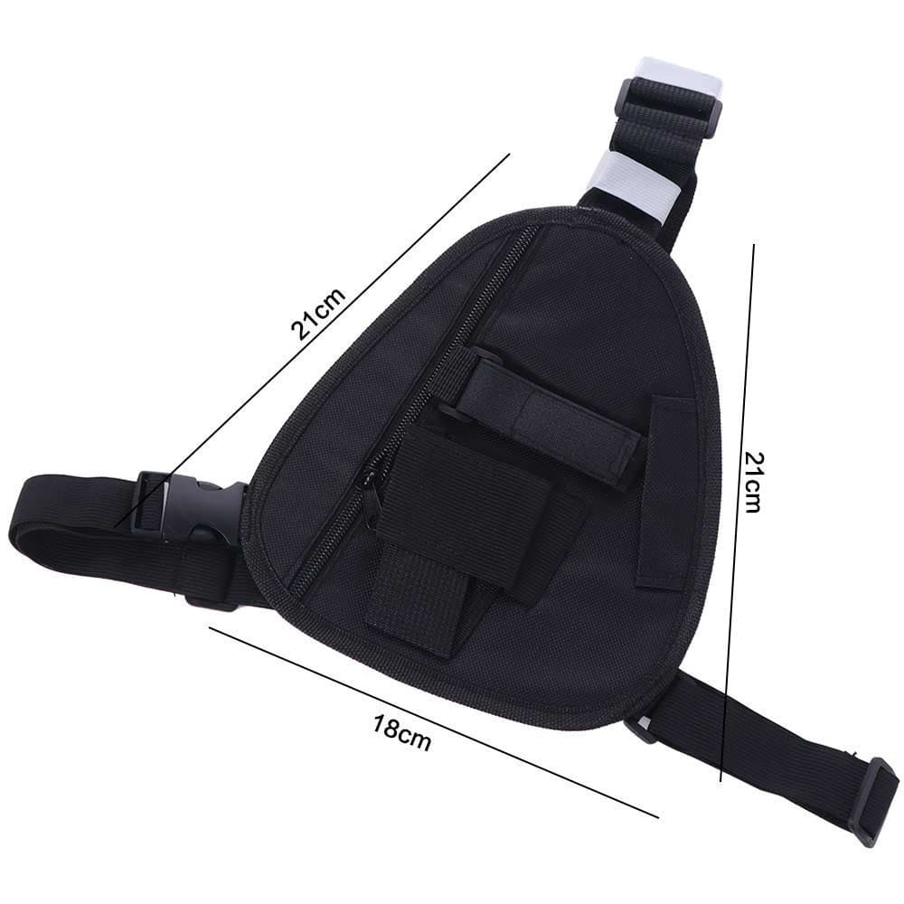 SOMEDAYZL0M Bolsa para Walkie-Talkie, Bolsa de Peito Multifuncional Ajustável para Rádio, Equipamento de Colete L5LZ