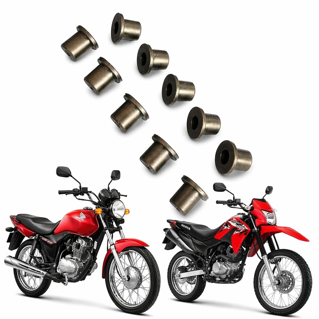 Kit 10 Borracha Ilhó Aranha Menor Painel CG 150 Bros Fixação