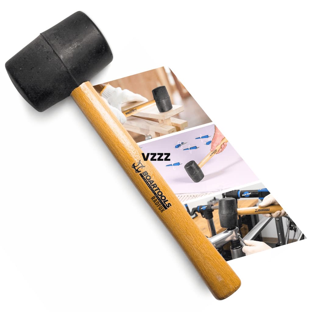 Martelo Borracha 80mm Para Bater Pneu Grande Piso e Oficina