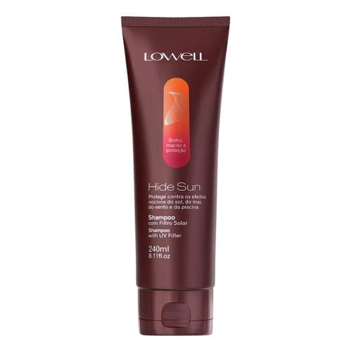 Lowell Hide Sun - Shampoo De Brilho Com Filtro Solar 240ml