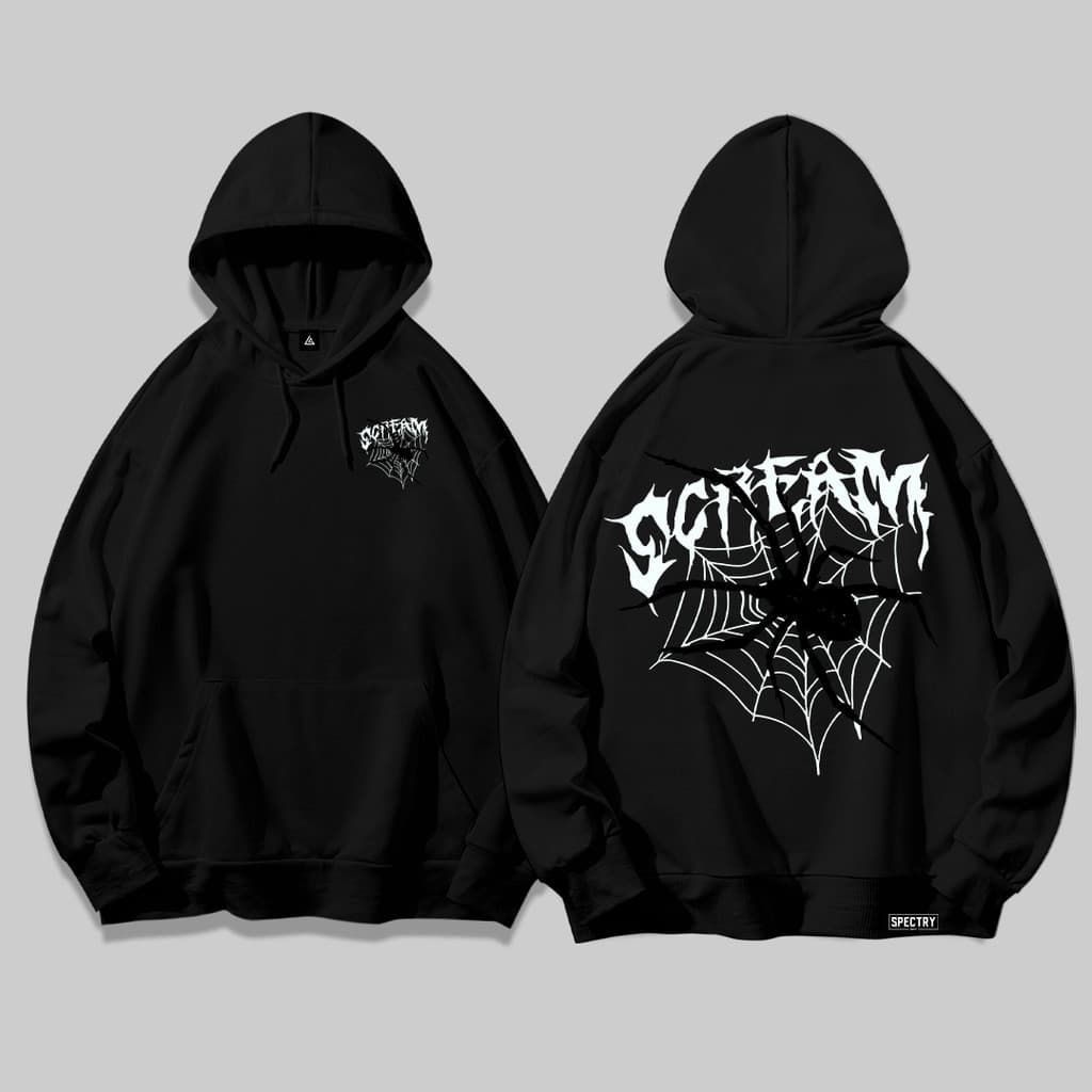 Moletom Canguru Masculino Com Bolso e Capuz Streetwear Scream Fox Rock Premium Inverno