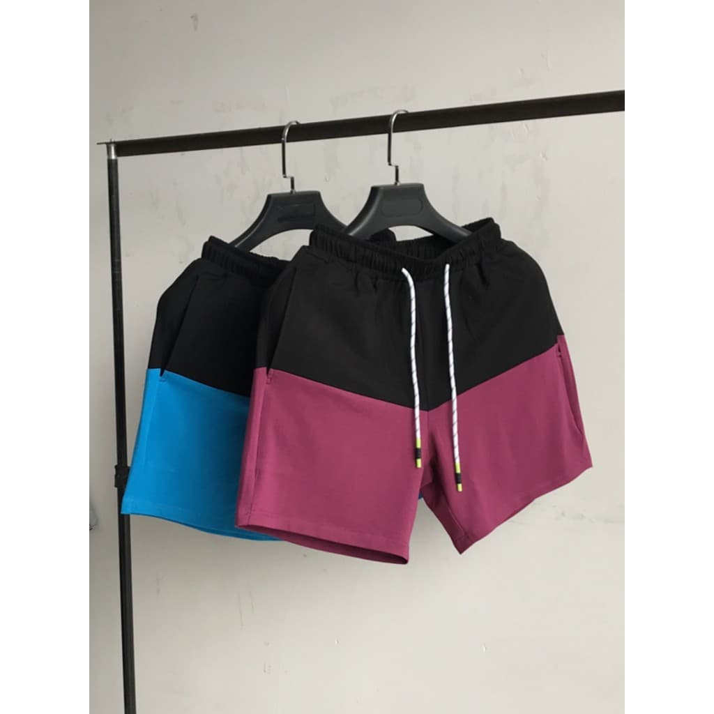 Shorts curtos masculinos soltos na moda All-Match esportes casuais respirável elástico calças de 4 pontos moda masculina
