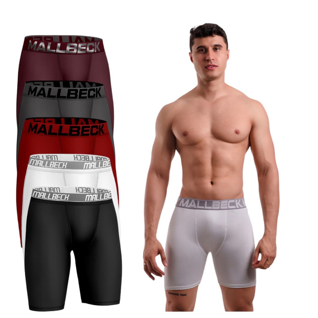 Kit 3 Cueca Térmica Long Leg Short Masculino Ciclista Adulto