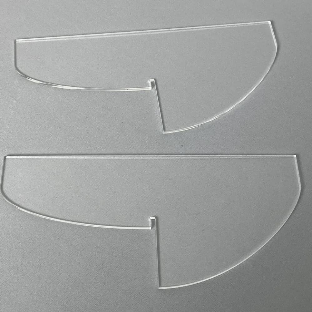Suporte De Neon LED Número Em Acrílico Transparente 3mm - 2 unidades