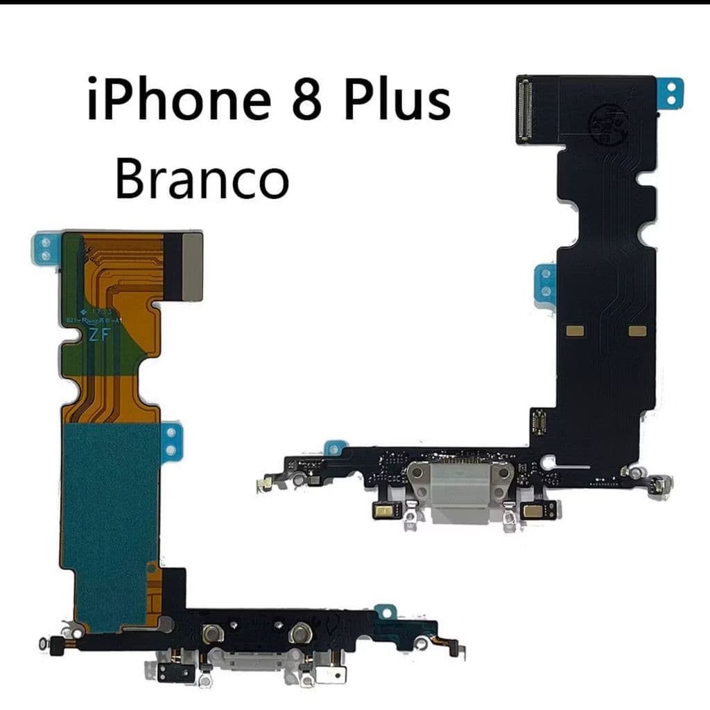 FLEX DE CARGA DOC CONECTOOR COM MICROFONE PARA IPHONE 8 PLUS